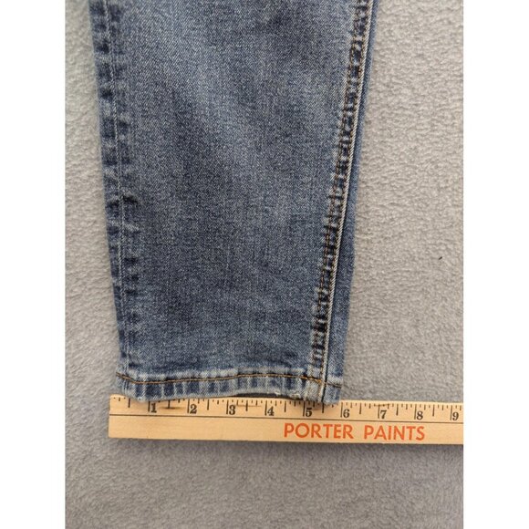 Dior Jeans Mens 31 Blue Distressed Slim Fit Embroidered Logo Denim Designer - Picture 8 of 16